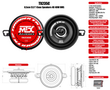 MTX Audio TX2 Series 3.5" Coaxial Speakers - TX235C