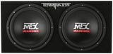 MTX Audio Terminator Dual 12" 400W Sealed Subwoofer Enclosure - TNE212D