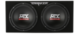 MTX Audio Terminator Dual 12" 1000W Ported Subwoofer Enclosure - TNE212DV