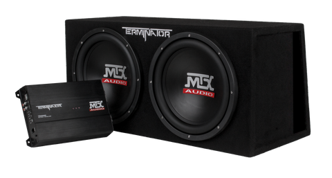 MTX Audio Terminator Dual 12" 1000W Ported Subwoofer & Amplifier - TNP212DV